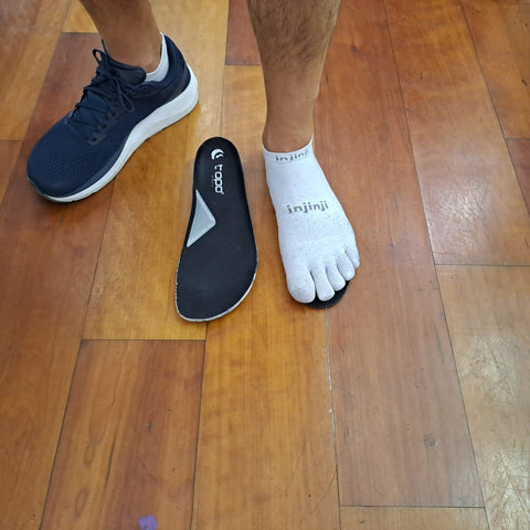 Foot on "normal" insole