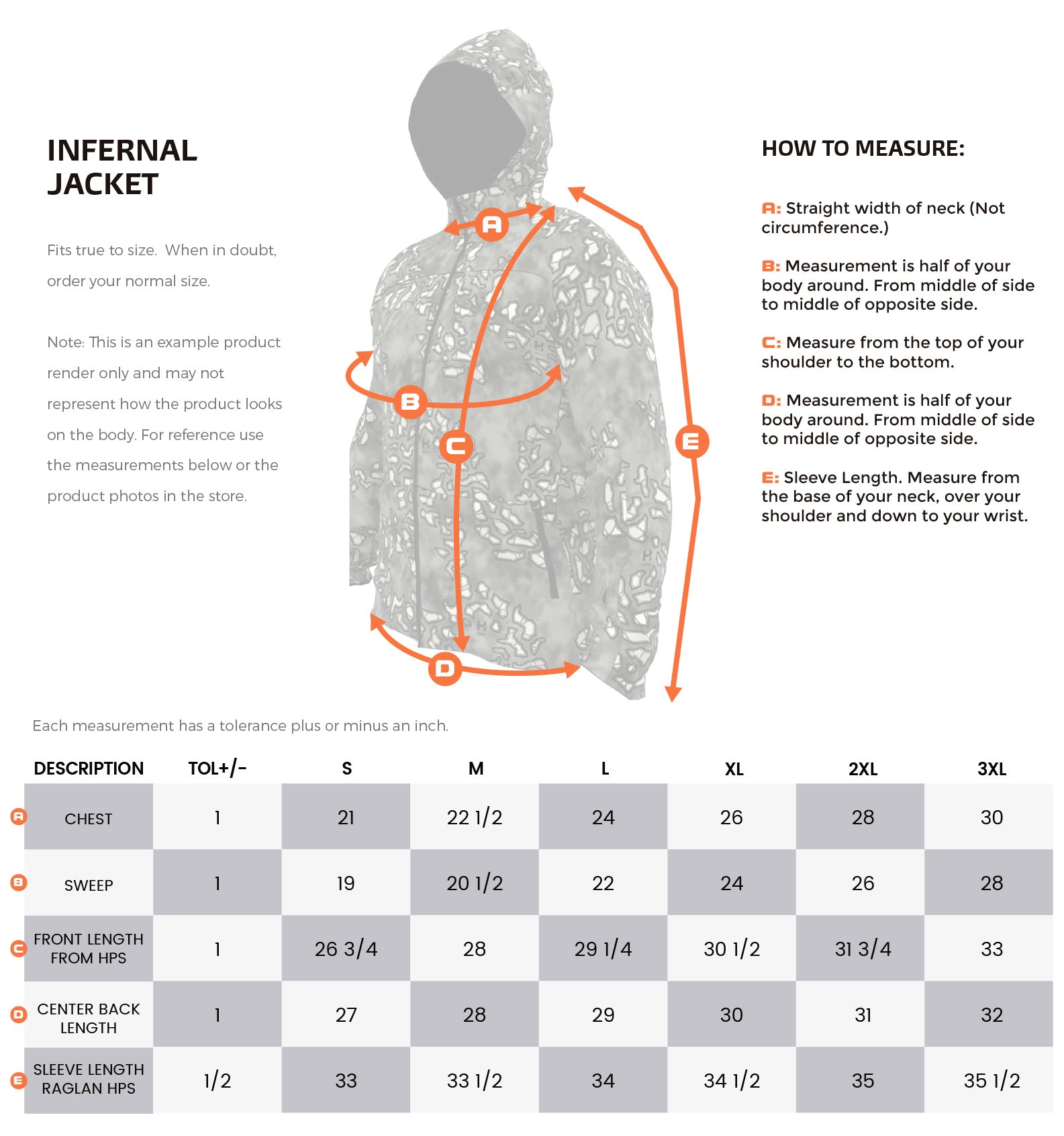 Hiden Size Guide