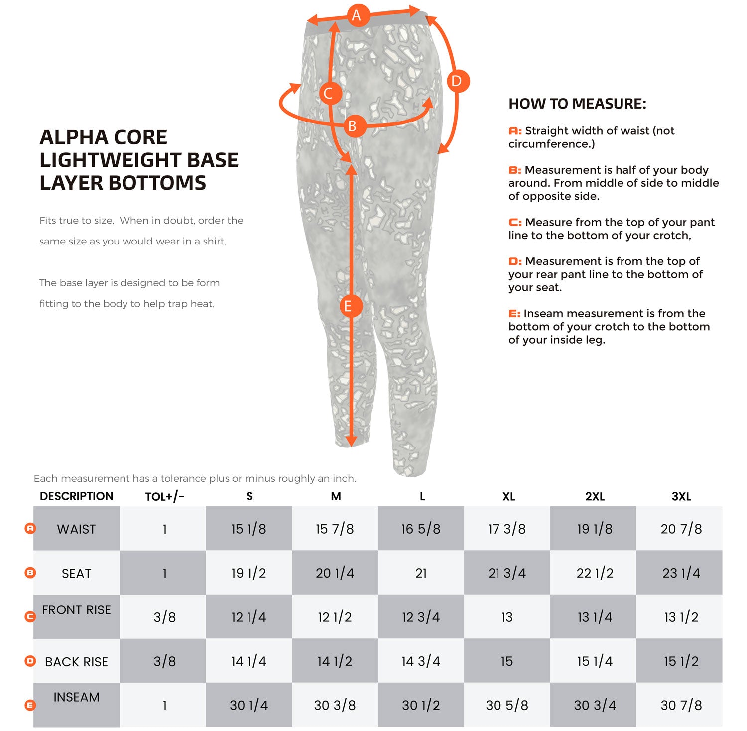 Hiden Size Guide