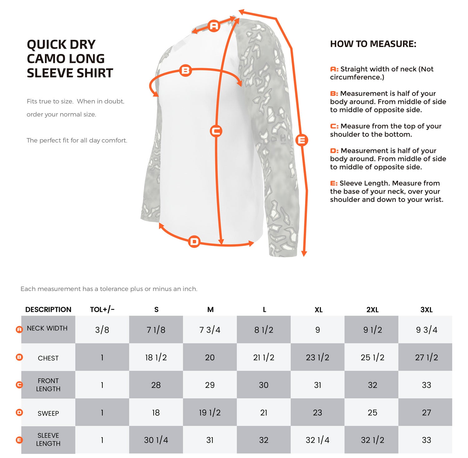 Hiden Size Guide