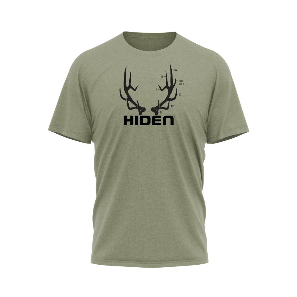 Hiden elk bad mofo olive tshirt for hunting style