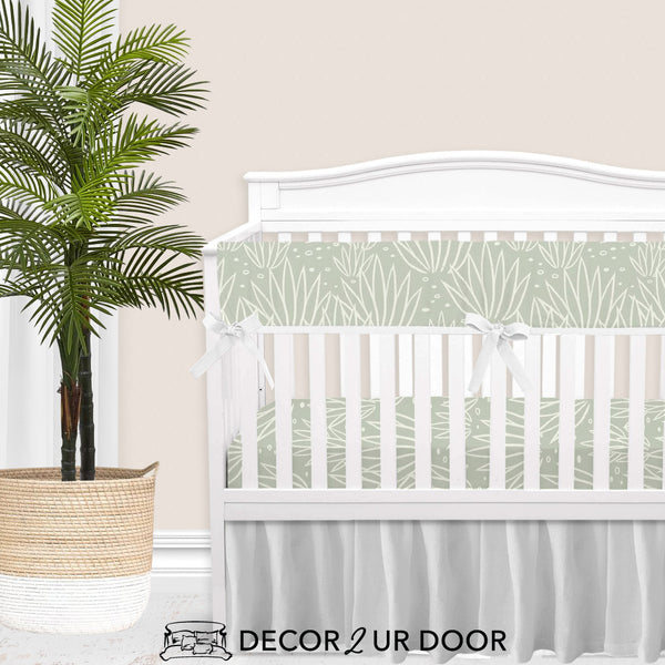 modern neutral crib bedding