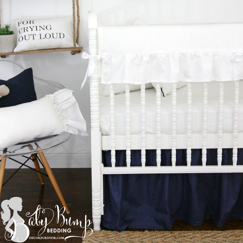 frilly cot bedding