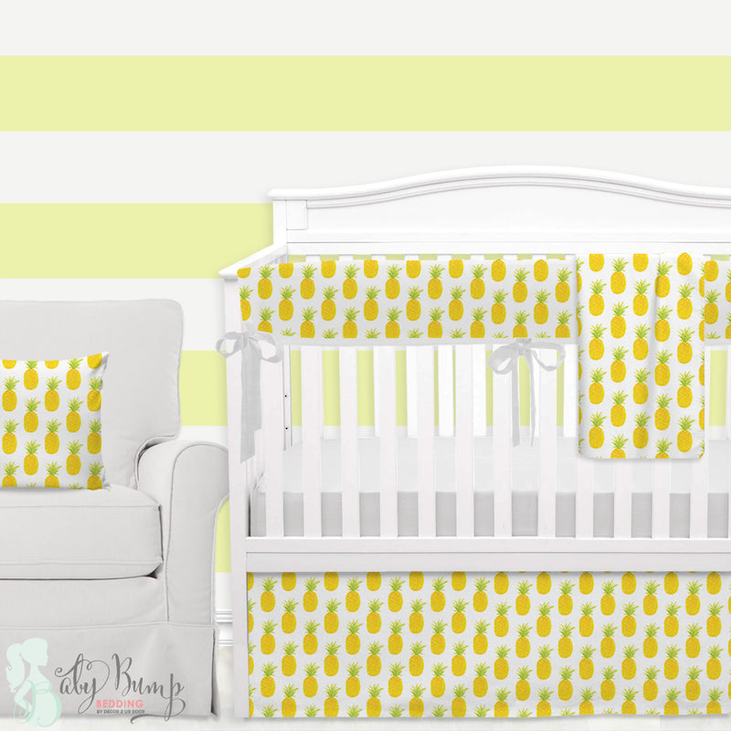 pineapple crib sheet