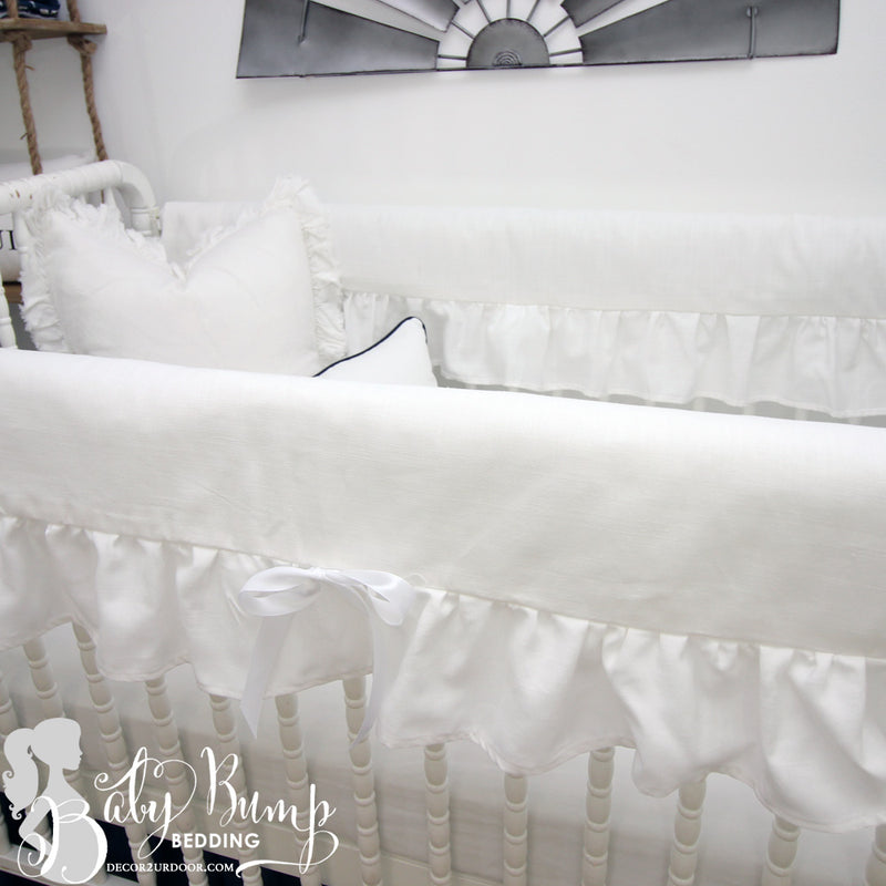 frilly cot bedding