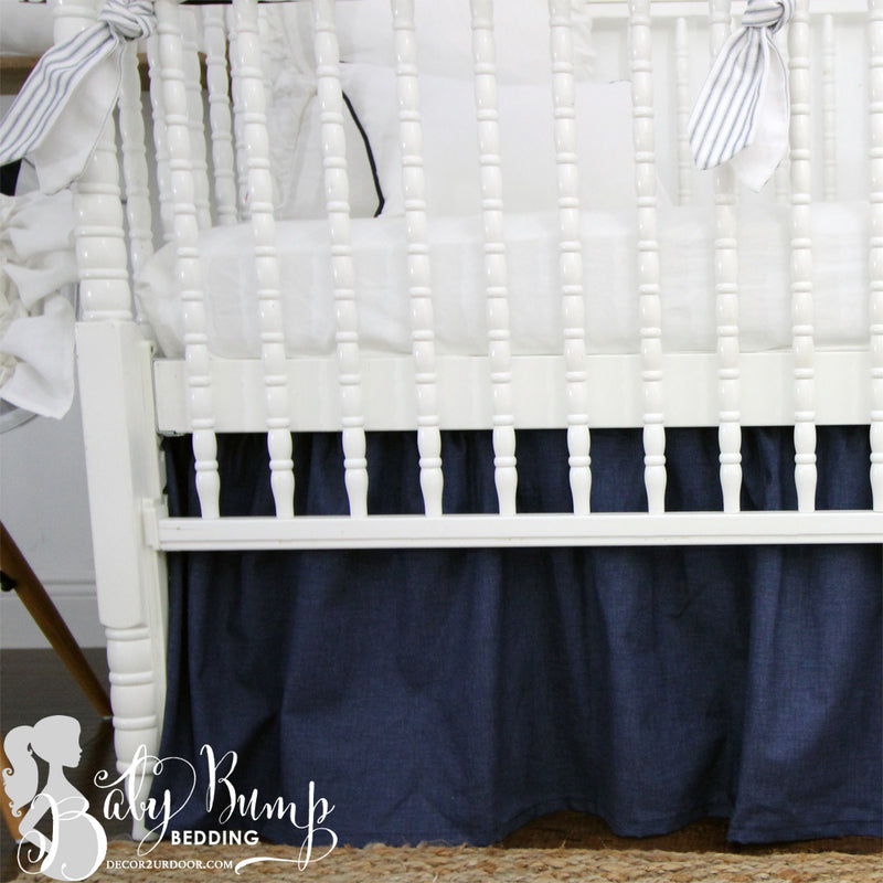 navy baby crib