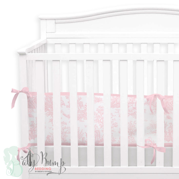 Shabby Chic Pink Toile Baby Girl Crib Bedding Set Decor 2 Ur Door