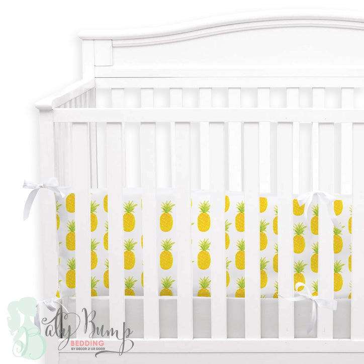 pineapple crib sheet