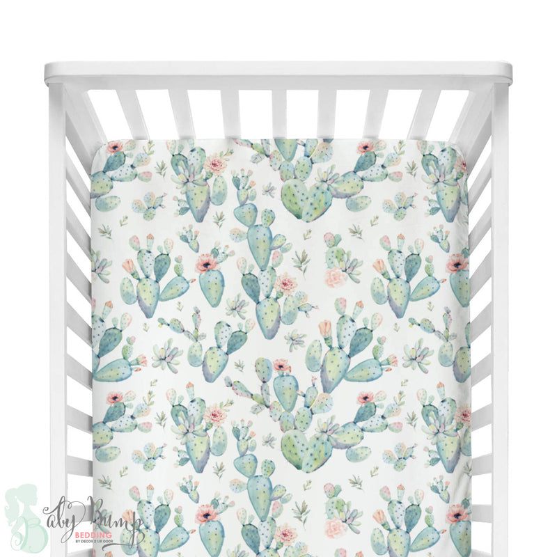 cactus baby girl bedding