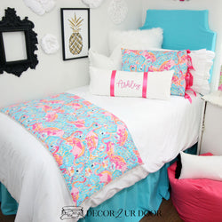 Lilly Flamingo Print Dorm Bedding Set Lilly Pulitzer