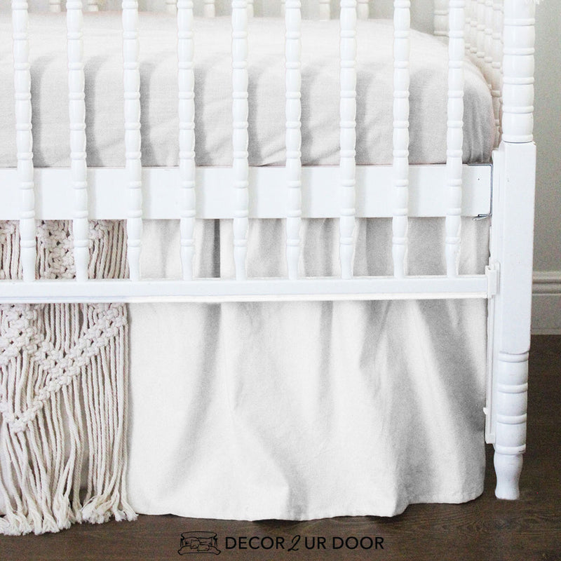 macrame crib skirt