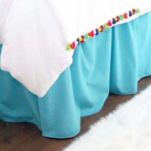 turquoise iron bed frame