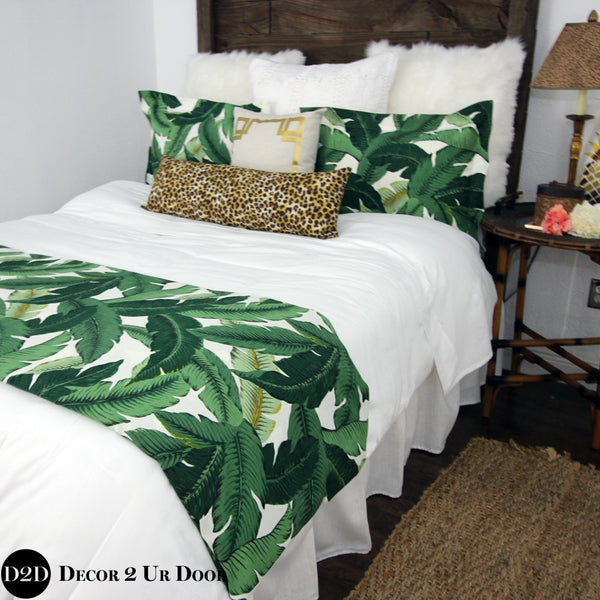 Palm Leaf Cheetah Print Designer Bedding Collection