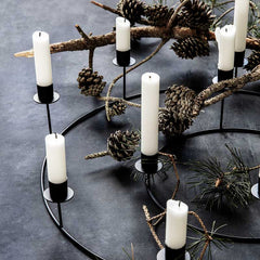 ring candleholder table centrepiece