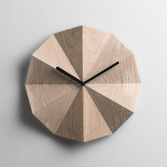 lawa design modern scandinavian oak wall clock