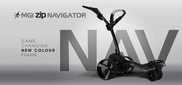 mgi zip navigator motorised lithium golf buggy