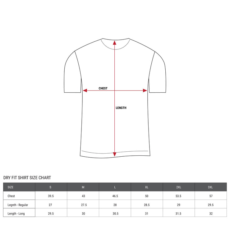 Dri Fit Shirt Size Chart