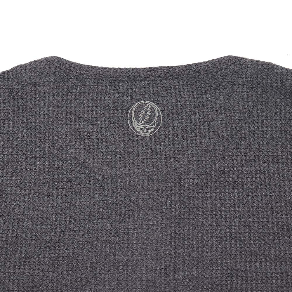 Grateful Dead Grey Steal Your Face Henley– Section 119