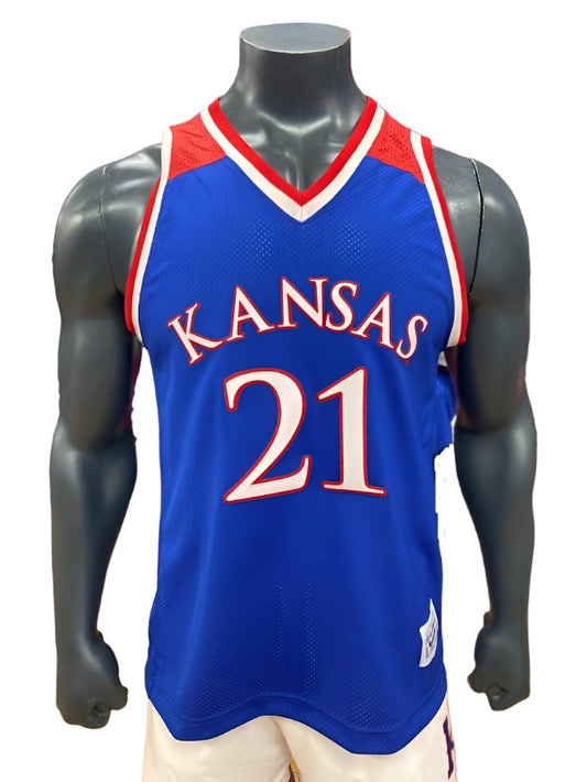 Hot] Buy New Custom Kansas Jayhawks Jersey Black White