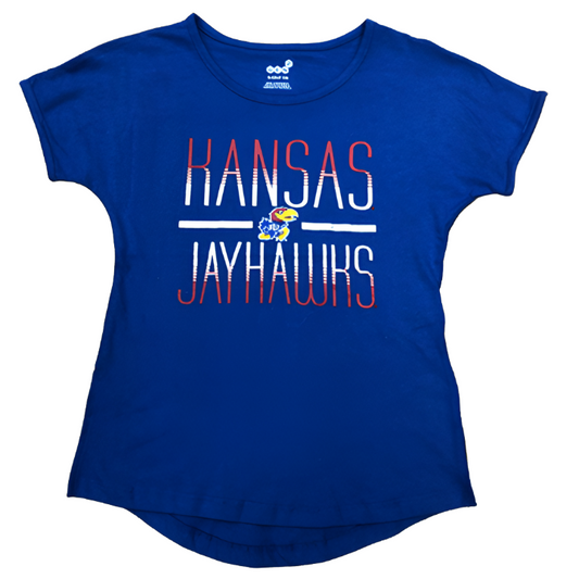 Gameday Social Kansas Jayhawks Est. 1865 Circle Puff Crew - Royal Blue LRG