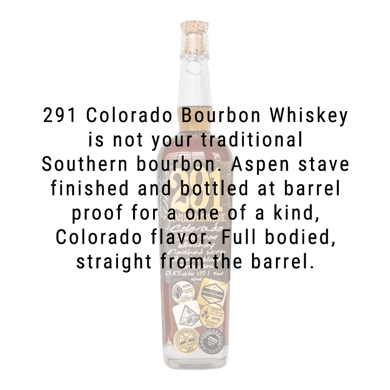 291 Colorado Barrel Proof Single Barrel Bourbon Whiskey 750mL