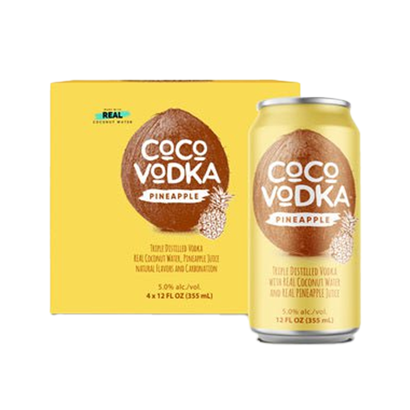 Coco Vodka Pineapple Cocktail 12.oz 4 Pack