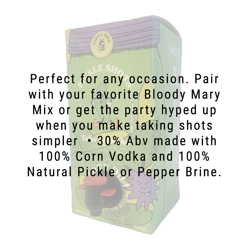 Dirty Dill Pickle Vodka Shot 750mL