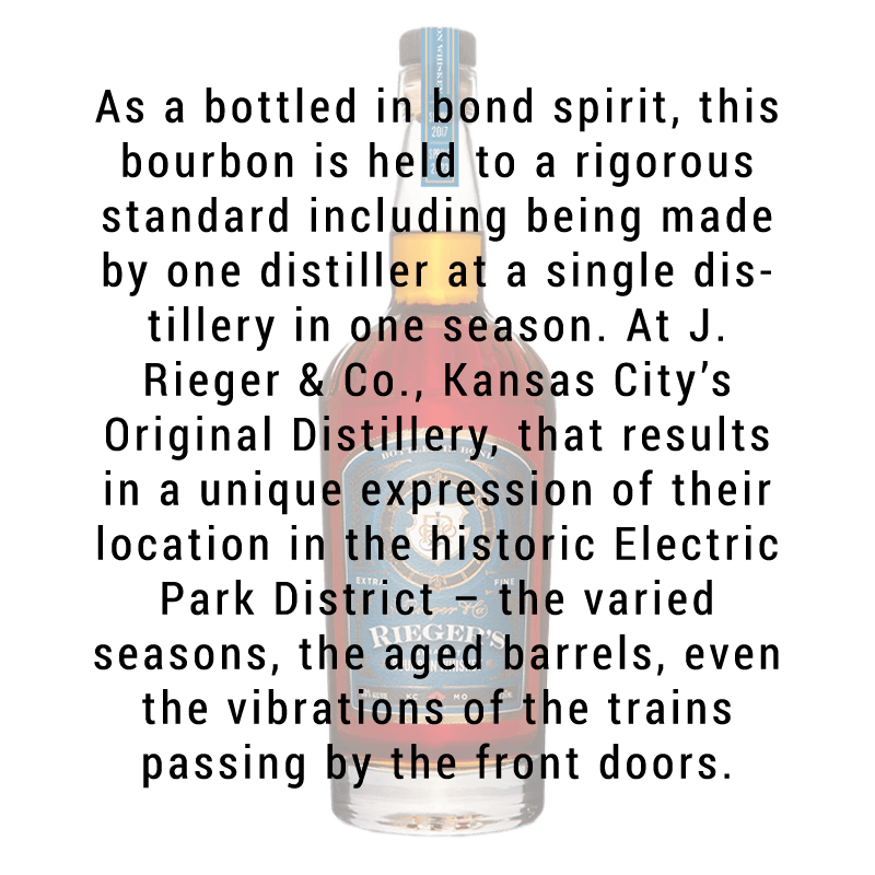 J Rieger & Co. Bottled in Bond Bourbon 750mL