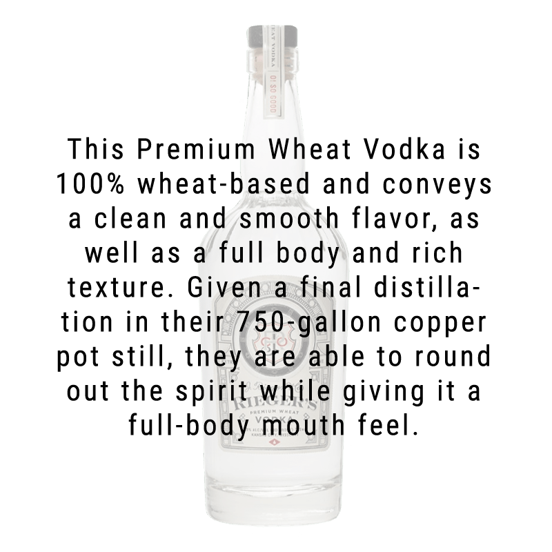 J Rieger & Co. Premium Wheat Vodka 750mL