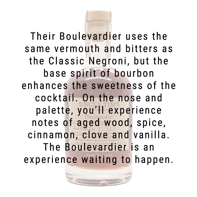 Uncle Tim's Cocktails Boulevardier 375mL