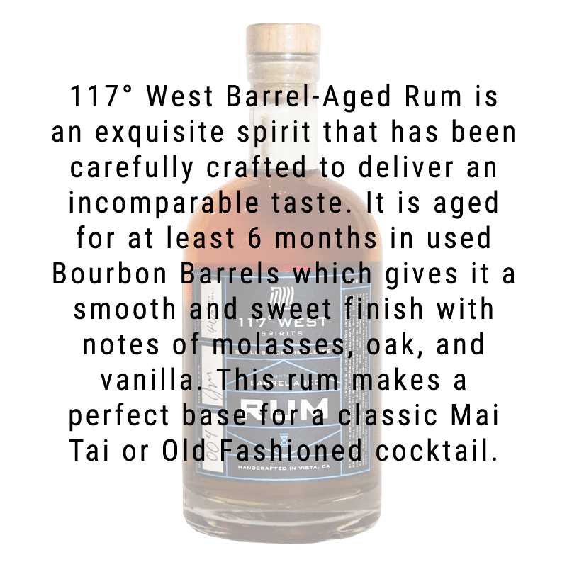 117º West Spirits Barrel Aged Rum 750mL