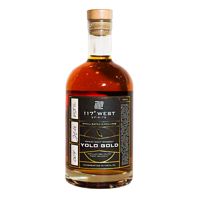 117º West Spirits Yolo Gold Wheat Whiskey 750mL