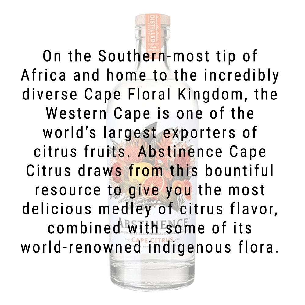 Abstinence Spirits Cape Citrus Non-Alcoholic Spirit 750mL