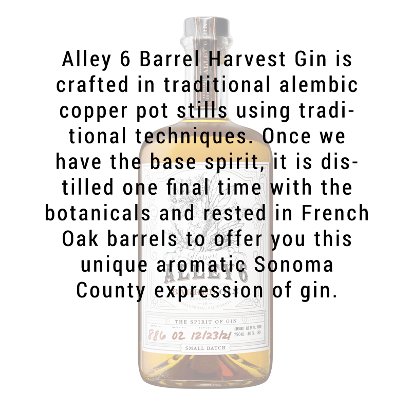 Alley 6 Barrel Gin 750ml