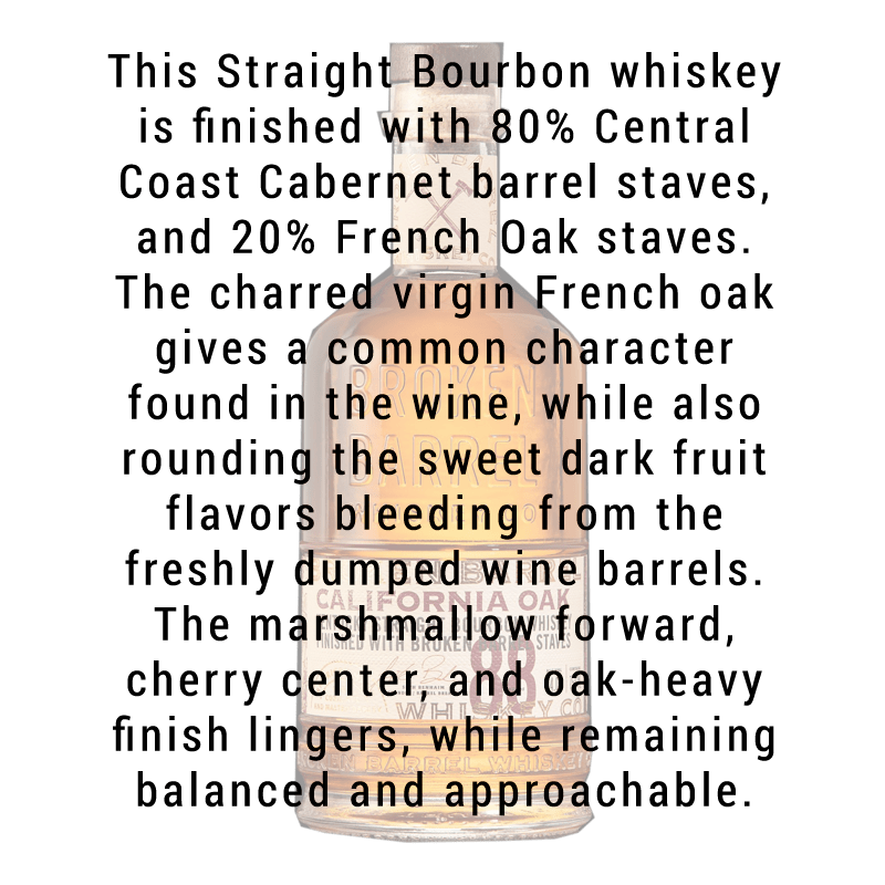 Broken Barrel California Oak Whiskey 750ml