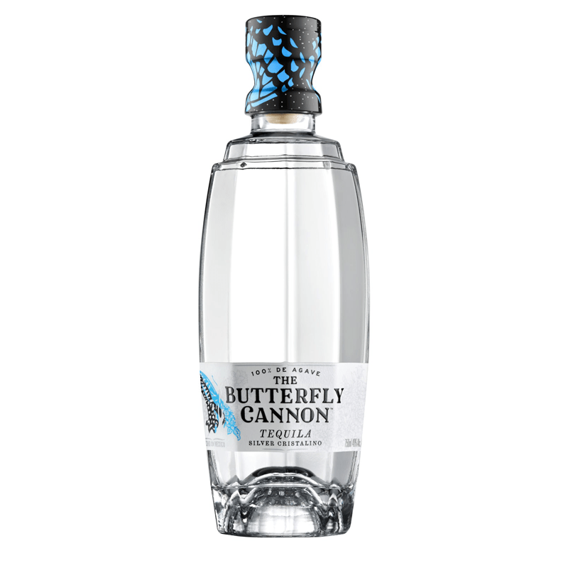 Butterfly Cannon Tequila Silver Cristalino 750mL