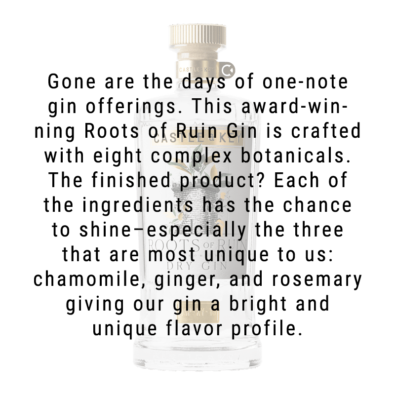 Castle & Key Roots of Ruin Gin 750ml