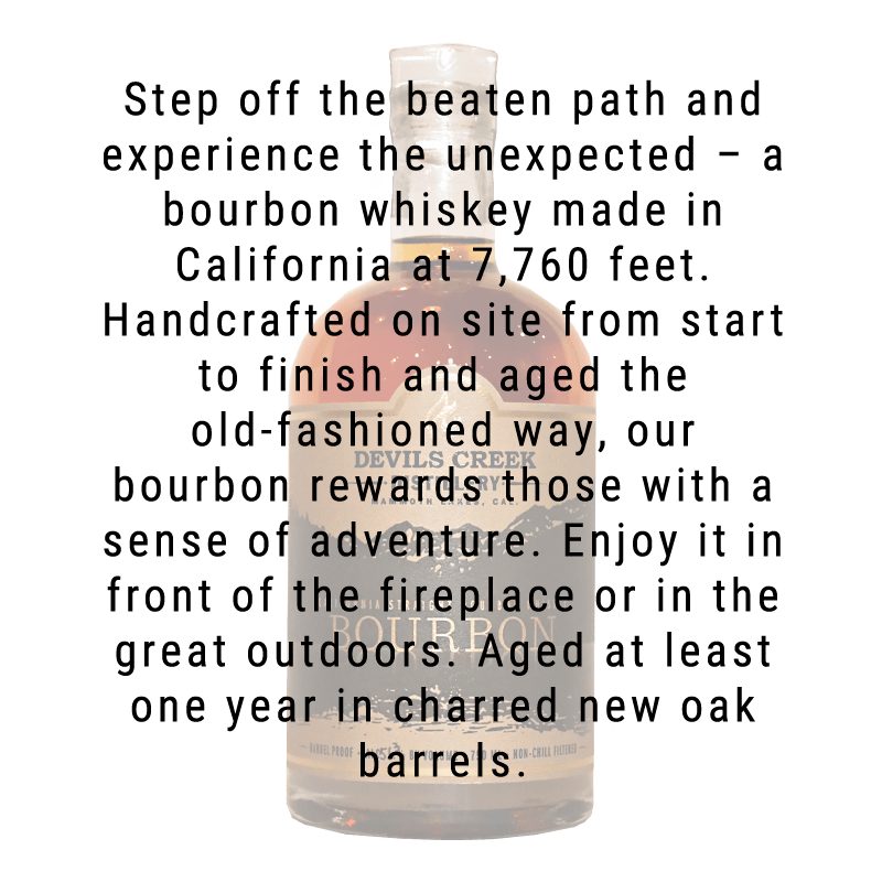 Devils Creek Distillery California Straight Bourbon Whiskey 750mL