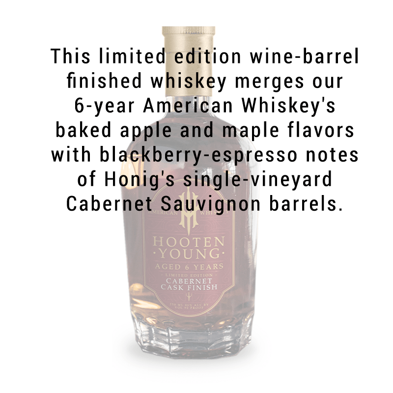 Hooten Young Wine Barrel Whiskey Collection Cabernet Cask Finish 750mL