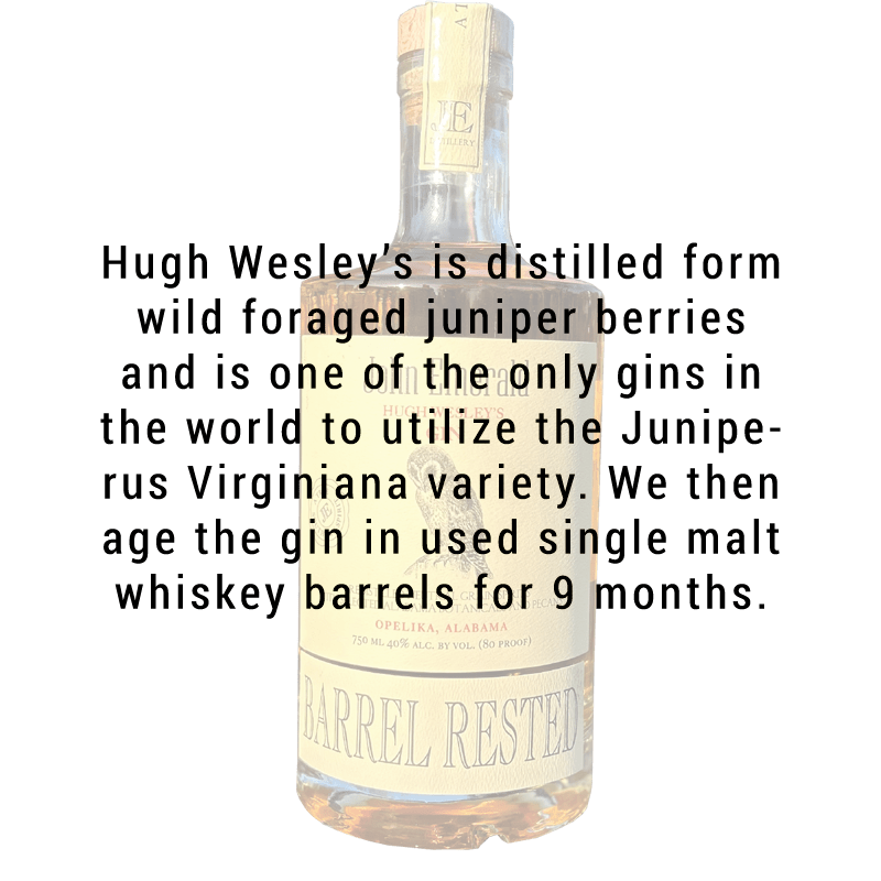 John Emerald Distilling Co. Hugh Wesley’s Barrel Rested Gin 750mL