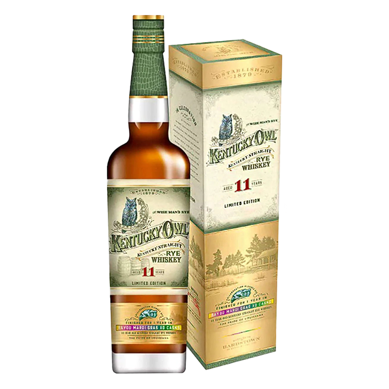 Kentucky Owl Mardi Gras Limited Edition 11 Year Straight Rye 750mL