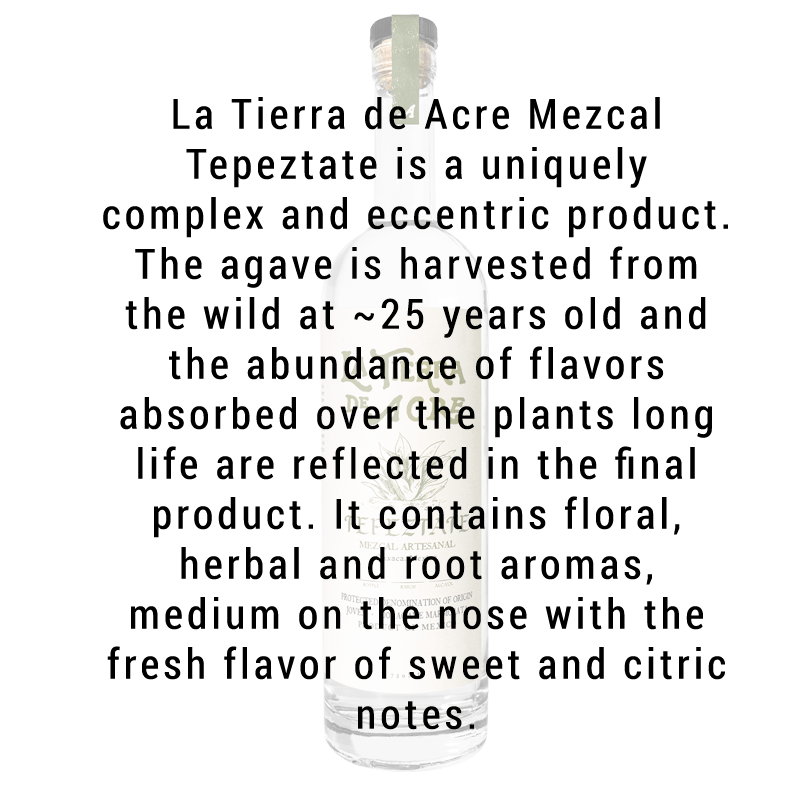 La Tierra de Acre Mezcal Tepeztate 750ml