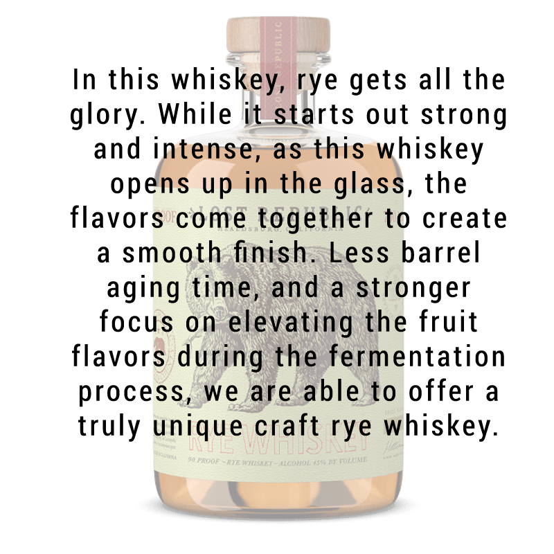 Lost Republic Rye Whiskey 750mL