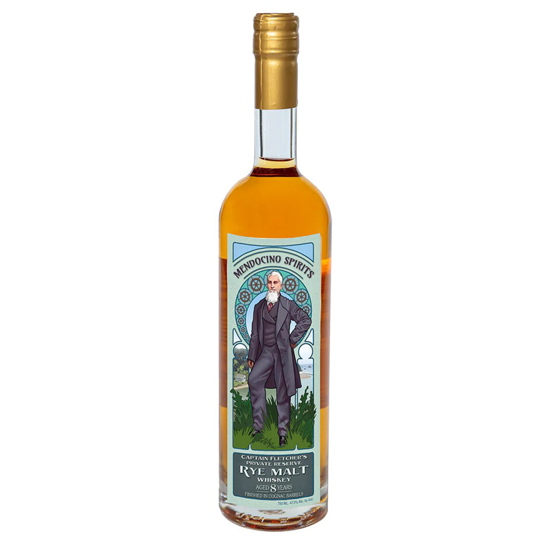 Mendocino Spirits Captain Fletcher's Private Reserve 8 Year Rye 750ml