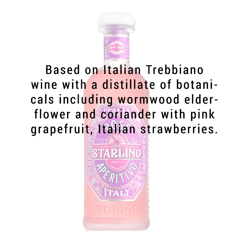 Torino Hotel Starlino Rose Aperitivo 750mL