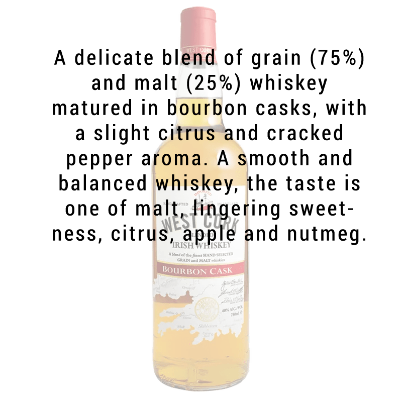 West Cork Bourbon Cask Blended Irish Whiskey 750mL