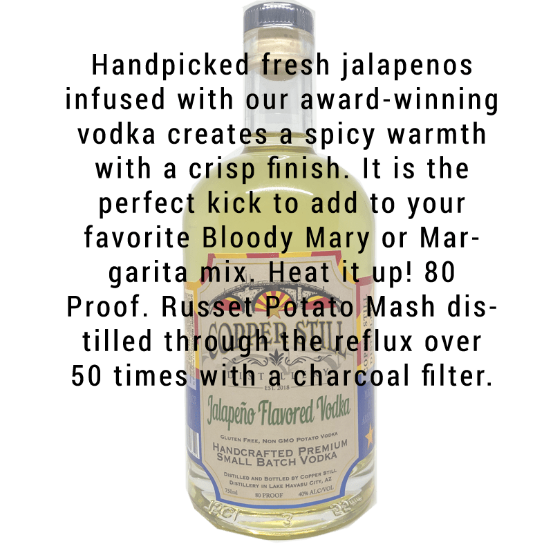 Copper Still Distillery Jalapeno Flavored Vodka 750mL