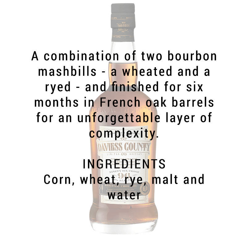 Daviess County French Oak Kentucky Bourbon Whiskey 750mL