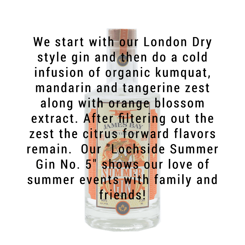 James Bay Distillers Lochside Summer Gin 750mL