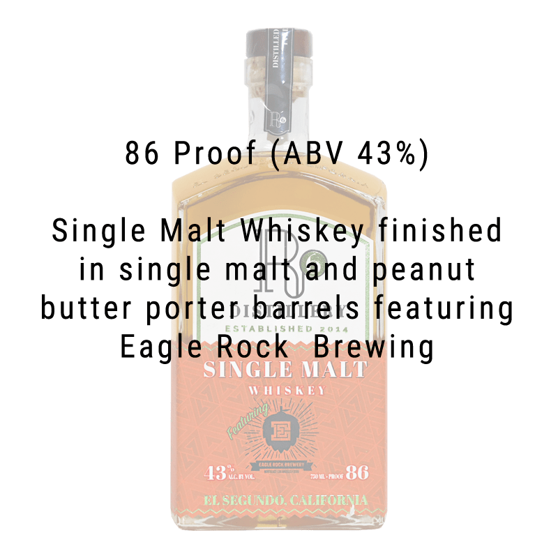 R6 Distillery + Eagle Rock Brewing Single Malt Whiskey 750mL